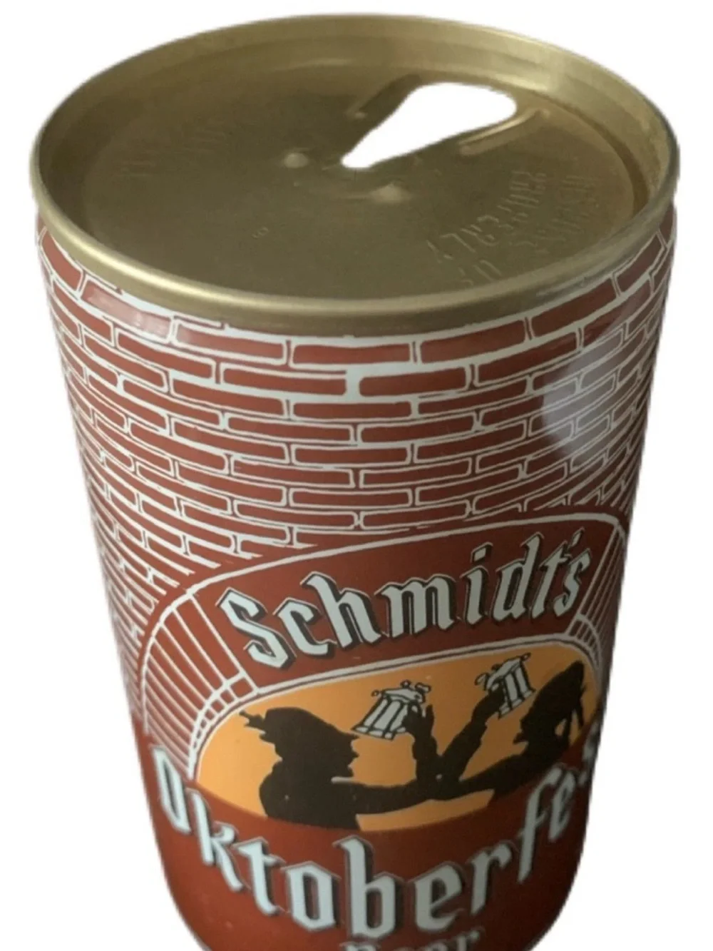 Vintage Beer Can Schmidt’s Oktoberfest Beer Empty